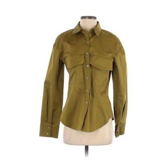 Zara Women's Size S Long Sleeve Button-Down Shirt - Picture 1 of 9